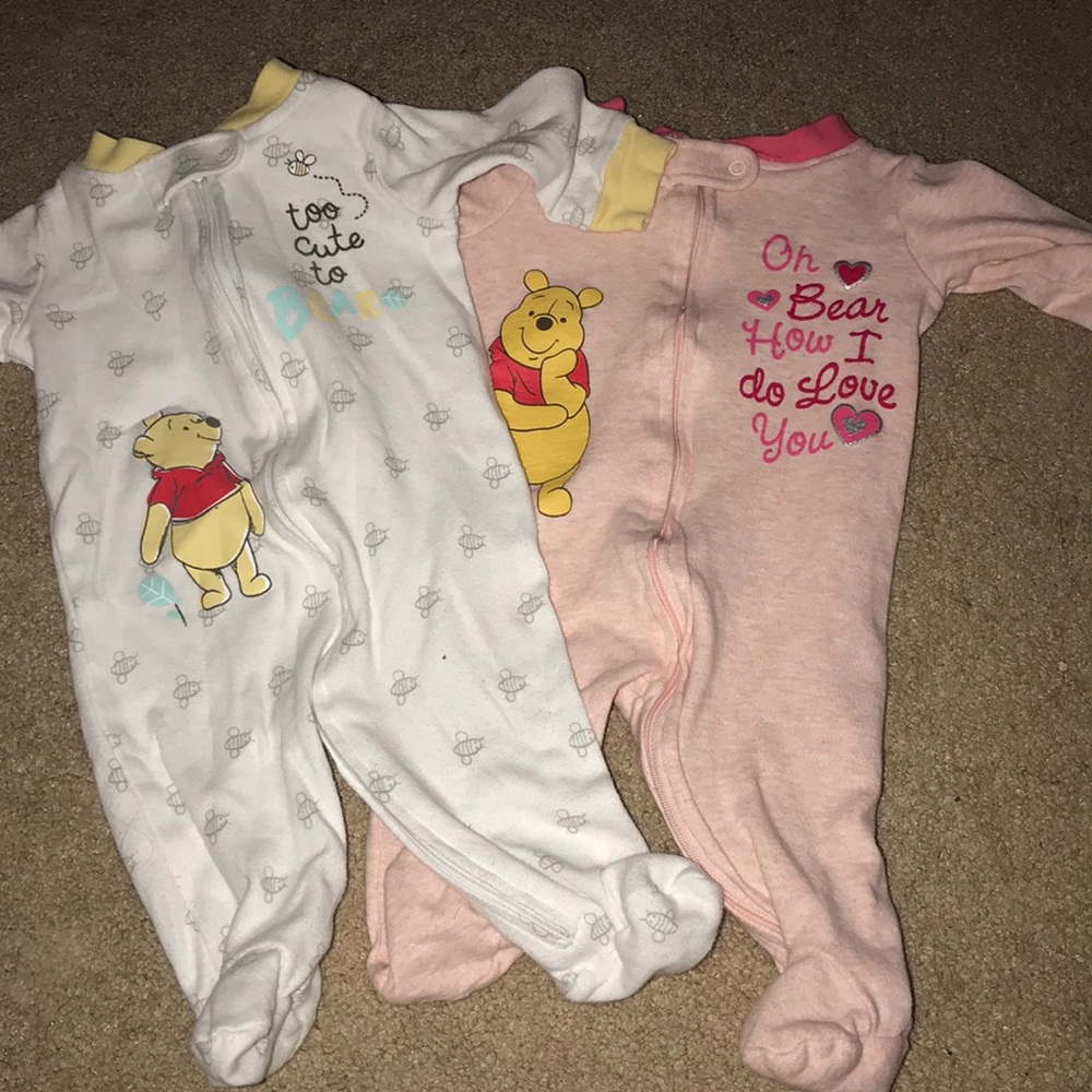 Winnie the Pooh footie pjs
